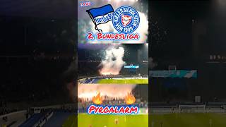 Holstein Kiel Pyro in Berlin 1.3.24 #2bundesliga #pyroalarm  #holstein