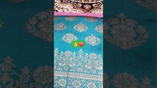 New Organja 👌printed saree with stone work🦚♥️#shorts#ytshorts#reels#trending#saree# new#viral#online