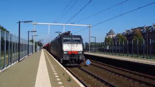 SBB Cargo International ES 64 F4-096+Lege Gefco Autotrein+Class 66 PB 06 door Helmond Brandevoort