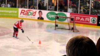 Matthew Myers takes part in the shooting competition