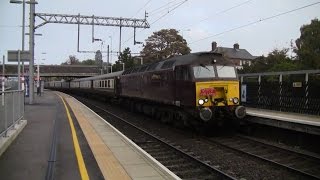 West Coast Railways 57313 and 57316 T&T 'The Portsmouth Pullman' passing Flitwick 22/10/2016.