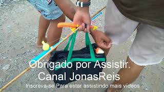 PESCANDO TILAPIA COM KIT DE VARA INFANTIL  - PESCARIA!!!