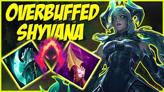 SEASON 11 FULL AP SHYVANA JUNGLE GOT OVER BUFFED SO HARD ONESHOT ENTIRE TEAMS - leahue of legends