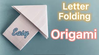 Letter folding origami arrow | letter folding ideas | easy origami