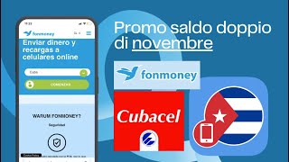 L'attuale promozione Cubacel di Fonmoney: Cubacel x 5. Dal 6 al 12 novembre 2023