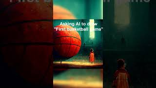 Asking AI to draw the "First basketball game"