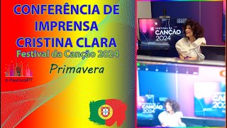 Cristina Clara | Conferência de imprensa SF2 Festival da Canção