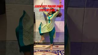 Learn easy Punjabi dance steps with me 💃 #youtubeshorts #dance #bhangradance #punjabi