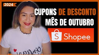 CUPOM SHOPEE 10.10 2024🤭🔥CUPONS MÊS DE OUTUBRO/ RESGATE HOJE /CUPONS FRETE GRÁTIS.