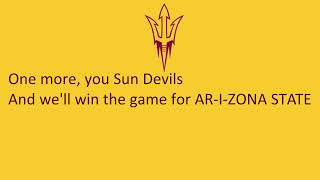 Arizona State University's Secondary Fight Song, "Go Go, Sun Devils"