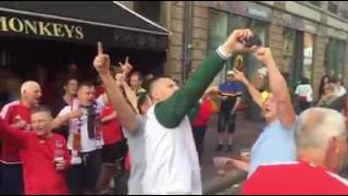 UEFA Euro 2016 |Wales & Russian fans singing "Fuck off England" {19/06/2016}