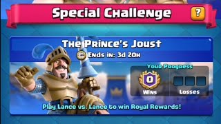 Clash Royale The prince's Joust Tournament  gameplay