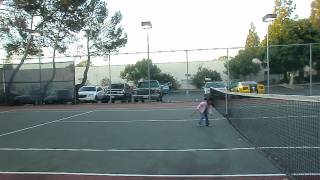 Kids Playing Tennis