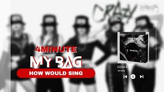 How would 4MINUTE sing 'MY BAG' by (G)I-DLE - Line Distribution