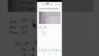 Latihan Soal Ujian PAS/SAT/PAS/UH/US Matematika Kelas 7 SMP #maths #matematika