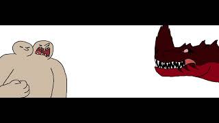 troll two headed vs alpha tyrannosaurus horned