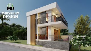 Mausoleum Design - 2 Storey with Deck 9x6M - EP112