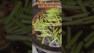 adobo kangkong with tokwa