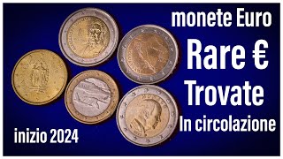 Italian German euro rare trovate in circolazione - coin collecting found in circulation