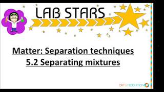 Lab Starts Separation Techniques