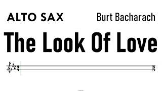 The Look Of Love Alto Sax Sheet Music Backing Track Partitura Burt Bacharach