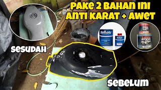 CARA TANGKI MOTOR AWET CUMAN PAKE 2 BAHAN INI‼️|| EPOXY BIKIN CAT MAKIN MERESAP SEMPURNA ⁉️