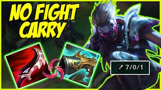 HOW TO CARRY JUNGLE WITH MASTER YI THROUGH OBJECTIVES 0 TEAM FIGHTS - LEAGUE OF LEGENDS