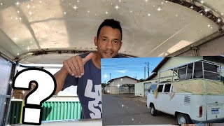 como está o andamento do teto da Kombi. Mundo da Lara 33!