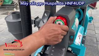 Máy xát gạo có đầu nghiền Huspanda HNF-4UDP, máy xay xát lúa gạo gia đình mô tơ 3.2KW | 0964293261