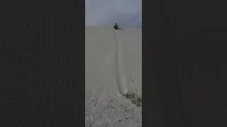 sledding white sands