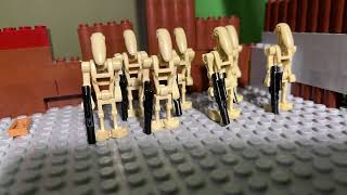 Battle droids vs Lego man