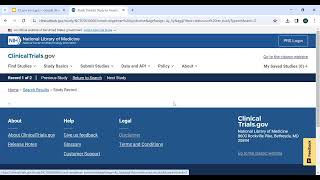 Navigating ClinicalTrials.gov