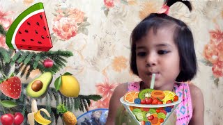 Learn Names of Fruits & Dry Fruits with Ilisha | Princess Ilisha