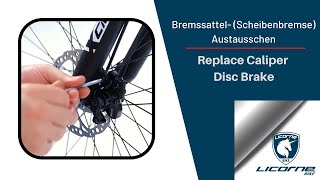 Licorne Bike Bremssattel- (Scheibenbremse) austauschen (Licorne Bike Replace Caliper) (Disc Brake)