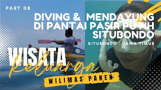 Diving & dan bermain perahu dayung di Pantai pasir putih situbondo