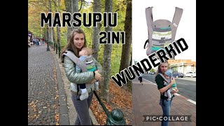 Marsupiu ergonomic 2 in 1 de la Wunderkid