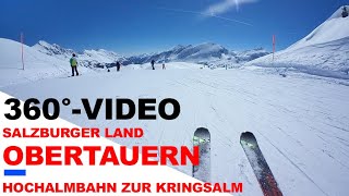 Obertauern,  360°-Video der Abfahrt 21a von der Hochalmbahn zur Kringsalm