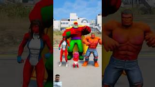 GTA 5 : RANDOM BABY HULK VS BABY SUPERHERO BATTLE😎#shorts #gta5