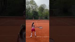 Sisters 🙆‍♀️😂Karla against Tamina and Niklas #the_kochta_tennis_family #tenniskids #tennis