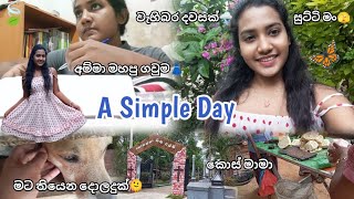 ❤️මගේ සරල දවසක්🌧️🍃අම්මා මහපු ගවුම👗A day in my life #nimshi #adayinmylifesinhala #trending #vlogger