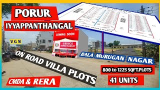 Plots For Sale in Chennai,Porur | Iyyappanthangal Residential Land For Sale