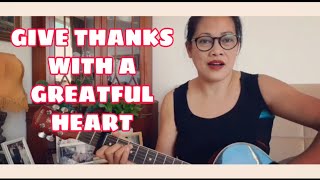 Give thanks with a grateful heart# with guitar for beginners