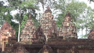 Banteay Srei And Angkor Wat Temple Holy Monument in Cambodia