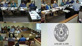 January 22, 2020 Commissioners Court Regular Term Meeting