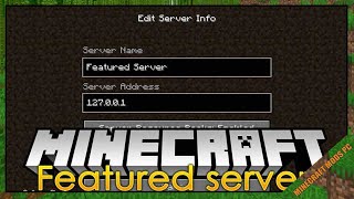 Featured Servers Mod 1.15.2/1.14.4/1.12. - Minecraft Mods for PC