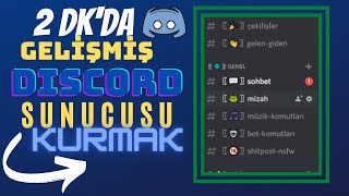 Discord 2 Dk'da Gelişmiş Hazır Sunucu Kurma Botu [Discord Eğitim Serisi #1]