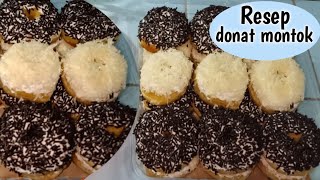 Roti donat tanpa kentang montok dan enak banget/donut bread