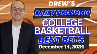 Saturday College Basketball Predictions | NCAAB Picks Today | Drew's Daily Diamond For 12/14/24