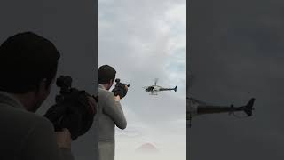 GTA Helicopter Takedown Goes HORRIBLY Wrong? #gaming #gta5 #shorts #ytshorts