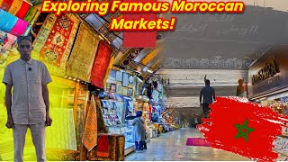 Exploring Famous Moroccan Markets And Places    II #morocco #travel #uk #travelvlog #market